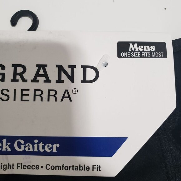 NWT Grand Sierra Men's Neck Gaiter - Black, One Size Fits All - Picture 3 of 4
